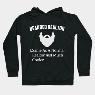 Bearded Realtor Funny Job Real Estate Agent Bearded Dad Hoodie